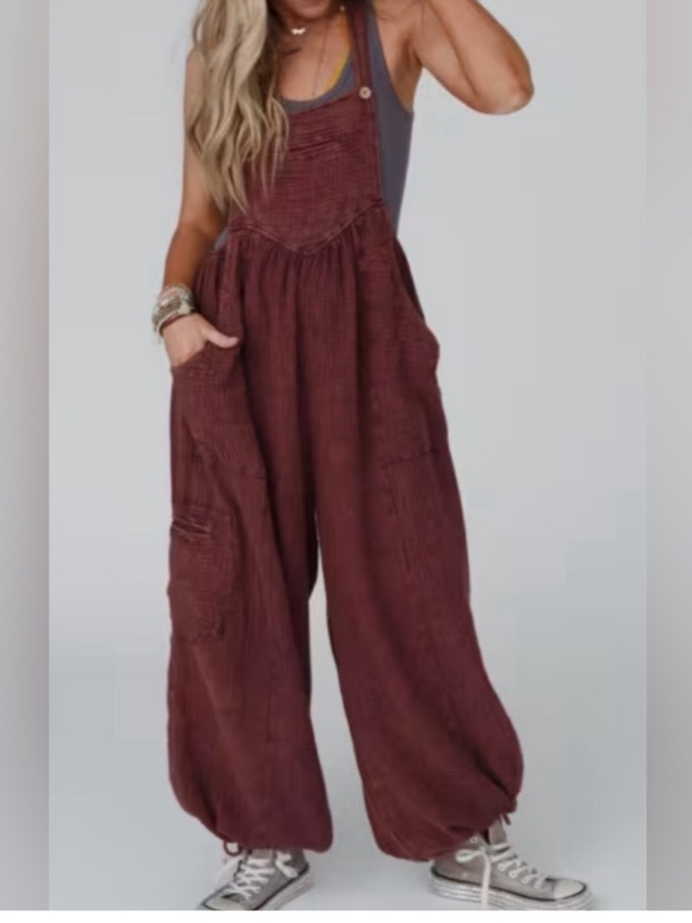 Easel Gauzy Jumpsuit